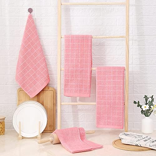 Homaxy 100% Cotton Terry Kitchen Towels, 8 Pack - Image 6
