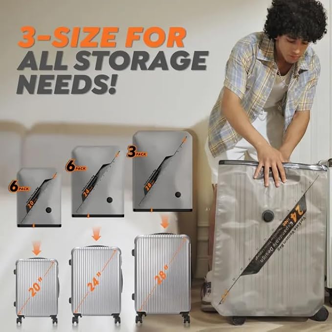 Vacbird Rechargeable Wireless Pump Travel Storage Bags Set - Image 6
