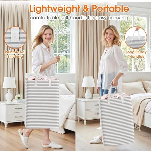 3-Pack Laundry Basket, Collapsible Laundry Hampers - Image 6