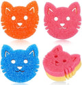 FillTouch Cat 3 Pcs Scrub Sponge, Royal Blue by FillTouch
