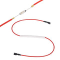 MECCANIXITY Universal Rice Cooker Temperature Fuse, 240°C 10A 250V Metal Thermal Fuse with Both End Terminal Fiberglass Sleeving for Electric Pressure Cooker Repair Part