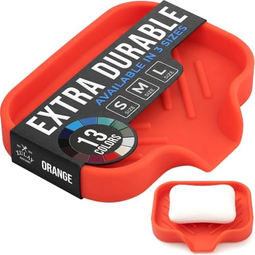 Zulay Kitchen Small Silicone Sponge Holder – Space-Saving Sink Organizer Tray by ZulayKitchen