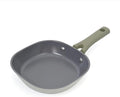 8 Inch Ceramic Nonstick Frying Pan Skillet - Dual Ceramic Coating (Inside & Outside), PFAS & PFOA-Free, Induction Compatible, Dishwasher Safe, Stay-Cool Handles, Eco-Friendly & Non-Toxic Cookware