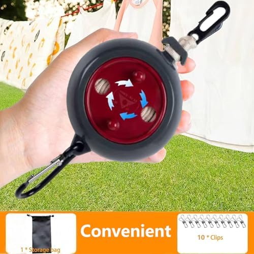 Qihengzhijia Portable Travel Clothesline, Adjustable 32FT/10M Camping - Image 3