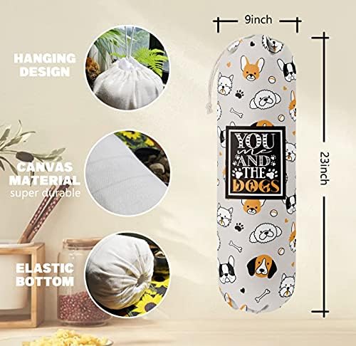 Funny You Me & The Dogs, Grocery Bags Holder Organizer - Image 2