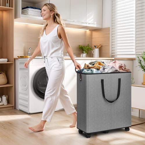 SpaceTrove Rolling Laundry Basket - Image 6