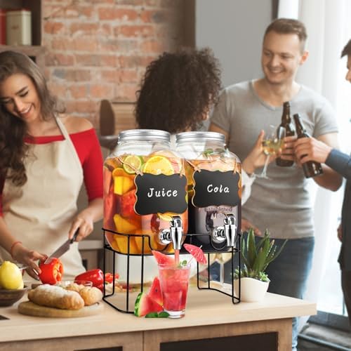 1 Gallon Glass Drink Dispensers - Image 5