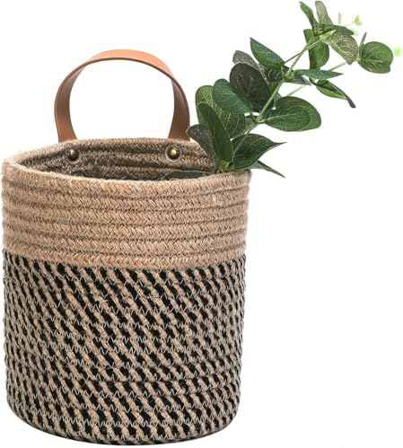 2pack Small Hanging Baskets-Cotton Rope Wall Basket - Image 3