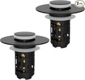 Hibbent 2 PCS Upgraded 3 in 1 Bathroom Sink Drain Strainer, Pop Up Stopper | by Hibbent