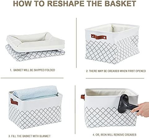 DECOMOMO Storage Bins, Large Fabric Storage Baskets - Image 5