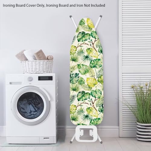 Monstera Print Ironing Board Cover Protector Dirt-Resistant Iron Board Cover - Image 3