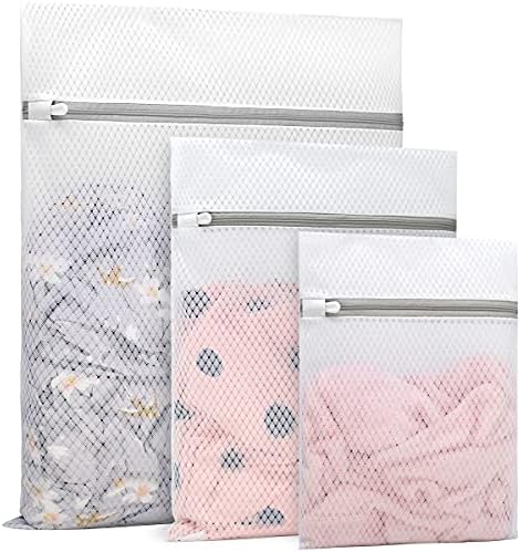 Muchfun 3Pcs Durable Diamond Mesh Laundry Bags by Muchfun