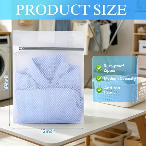 18 Pack Durable Mesh Laundry Bags - Image 2
