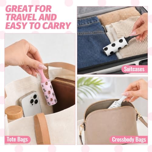 12 Pcs Mini Lint Roller Bulk for Pet Hair and Clothes, 5.9" Small Lint Removers - Image 6