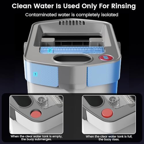 Mop and Bucket Set with Dirty Water Separation, Flat Mop System Auto-Separates - Image 5