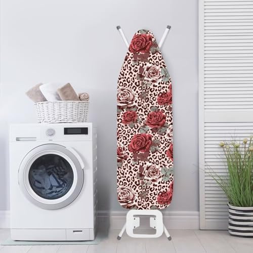 Leopard Print Flower Ironing Board Covers Standard Washable Ironing Board - Image 3