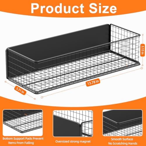 2Pack Magnetic Basket Organizer Holder - Image 4