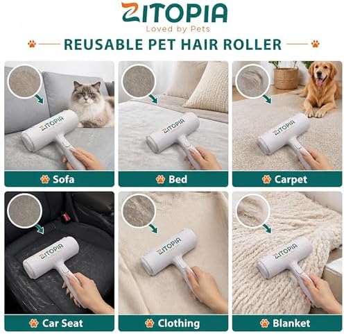 Pet Hair Remover Roller for Dogs & Cats, Couch & Carpet - Image 4