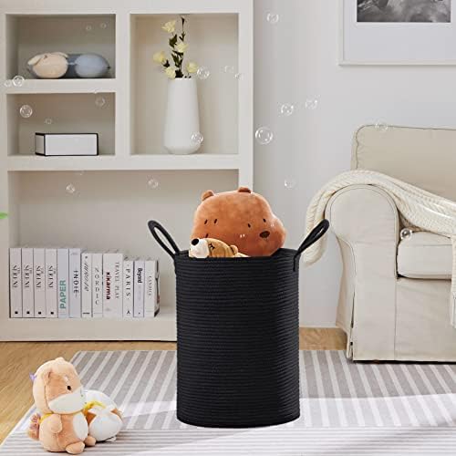 VIPOSCO 58L Tall Woven Laundry Basket Hamper - Image 2
