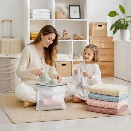 4 Pc Mesh Laundry BagsReusable Fine-Mesh Laundry Bags - Image 7