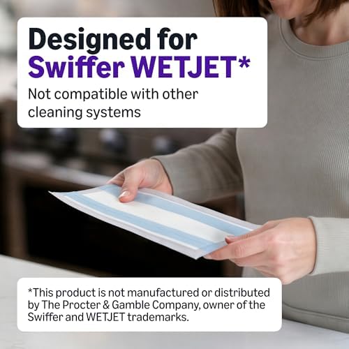 Amazon Basics Floor Mopping Dry Pads, Super Absorbent, Fits Swiffer WetJet - Image 3