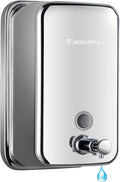 Stainless Steel Soap Dispenser for Kitchen Wall Mount – 27oz Vertical | Durable by Unknown