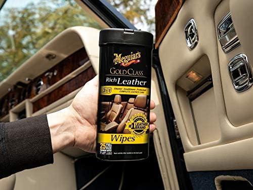 Meguiar's Gold Class Rich Leather Wipes, 30 Wipes - Image 3
