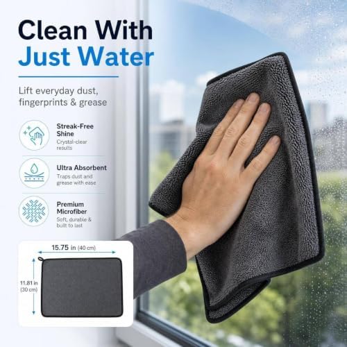 5 Pack Thickened Magic Cleaning Cloth, Reusable Multi-Purpose Cleaning Rags - Image 2
