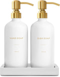 Prus Waso Gold Soap Dispenser Set | Glass Soap Dispenser by PrusWaso