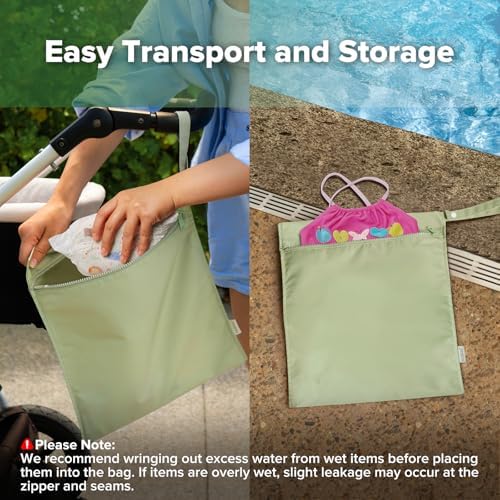 haakaa Wet Dry Bags for Baby, Water Resistant Wet Dry Bag - Image 3