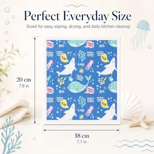 Swedish Dishcloths 6 Pack with Animal Prints - Image 7