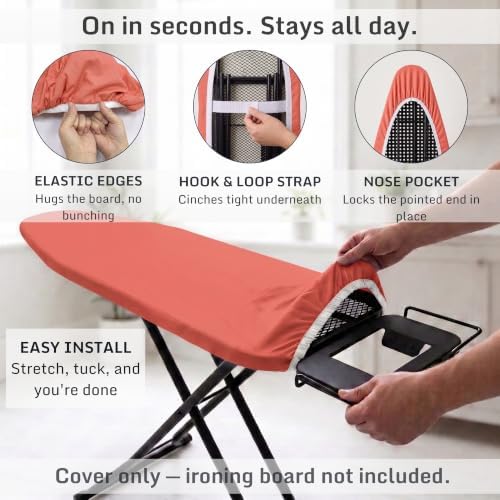 Extra Thick Ironing Board Cover 15x54 Standard Size, Padded Heat Reflective - Image 4