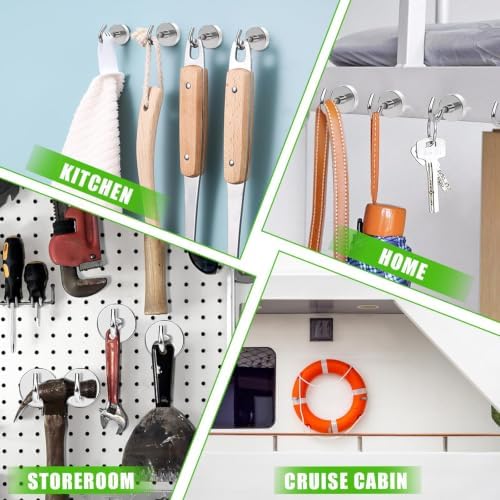 MIKEDE 12 Pack Magnetic Hooks Heavy Duty 85lbs Strong Magnets - Image 5