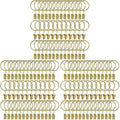 120 Pack Curtain Rings with Clips, Drapery Clips with Rings, Drapes Rings 1.26 by AMZSEVEN