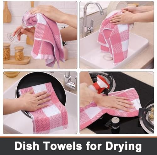 Mordimy Cotton Weave Kitchen Towels, 4 Pack - Image 4