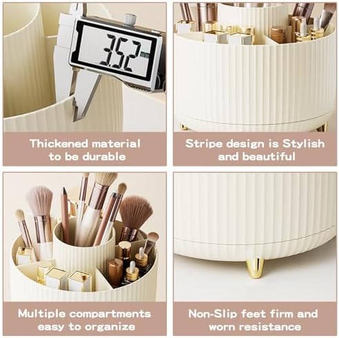 fanado 360° Rotate Makeup Brush Holder Organizer, Makeup Organizers Countertop - Image 6