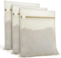 Natural Cotton Mesh Laundry Bags 12x16" 3-Pack, Gentle Wash by Unknown