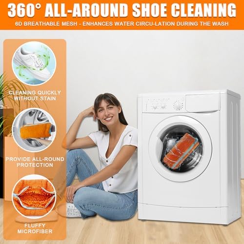 Shoe Washing Machine Bag, 2 Pack Shoe Laundry Bags - Image 6