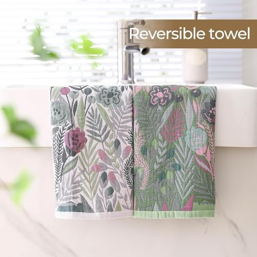 Cotton Vintage Flower Dish Towels, 16x15 Inch - Image 4