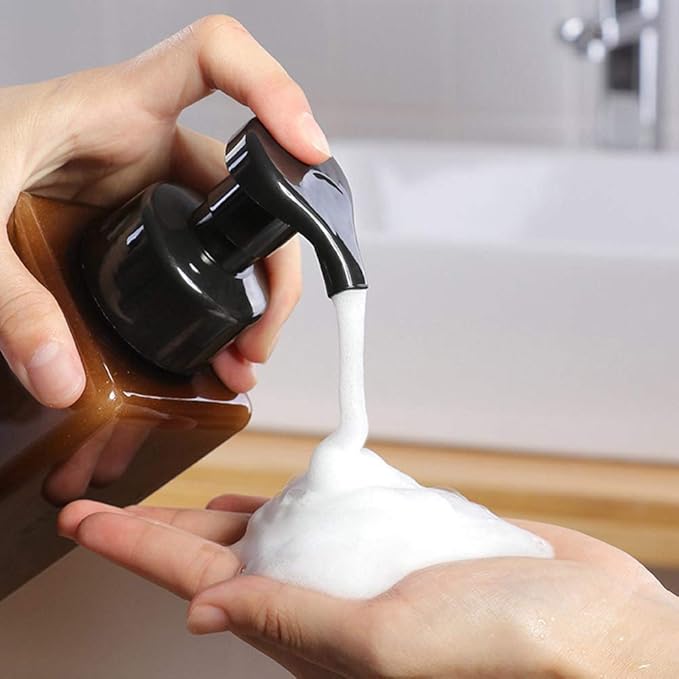 UUJOLY Foaming Soap Dispenser, 450ml Refillable Pump Bottle Plastic - Image 2