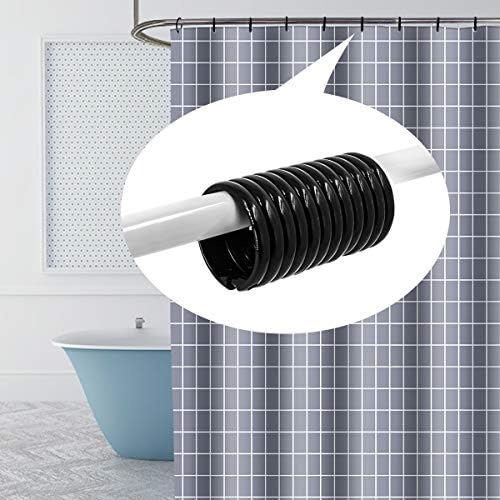 Shower Curtain Rings-12 Pack- Plastic Shower Curtain Hooks O-Shaped Rings Hook - Image 6