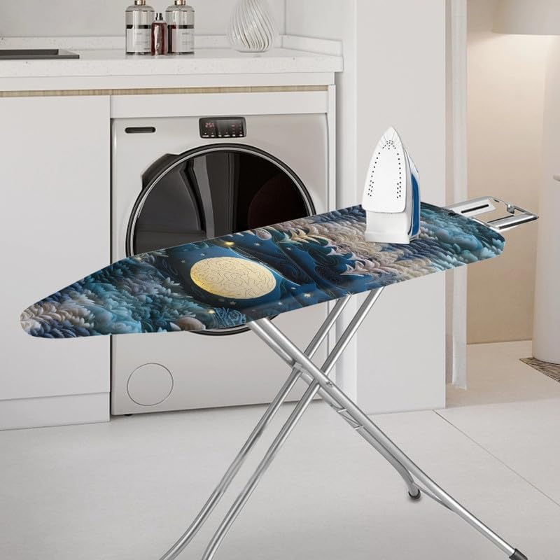 Origami Moon Pine Tree Ironing Board Cover Paper Carving Starry Night Home Iron - Image 2