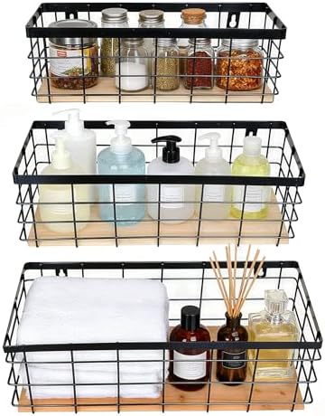ShabbyDecor Metal Wire Basket for Kitchen Cabinets - Image 5
