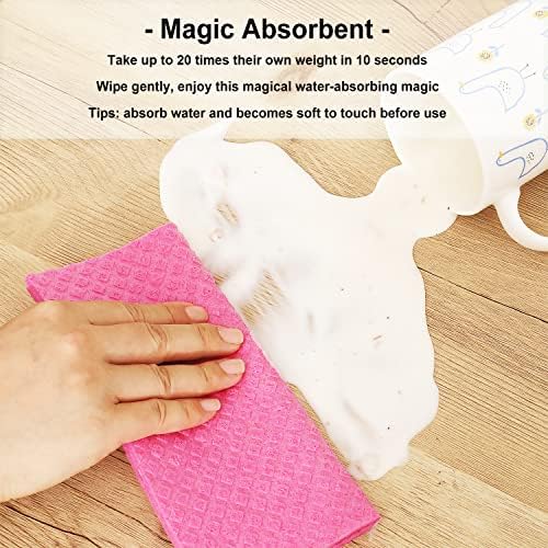 Swedish Dish Cloths 10 Pack for Kitchen Washing Dishes - Image 2
