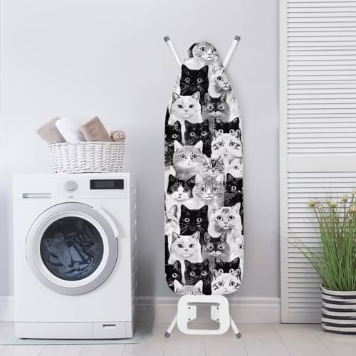 Household Iron Board Covers, Cute Cat Print Ironing Board Cover Protector - Image 3