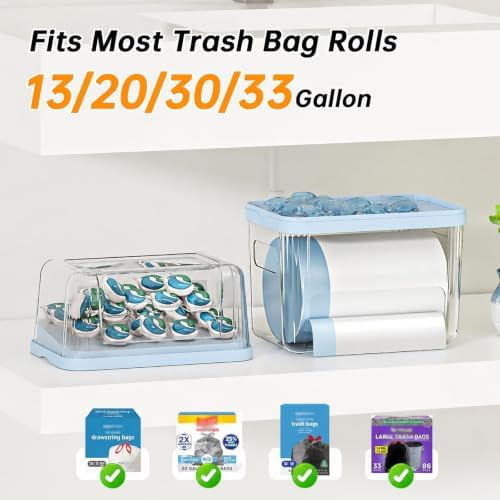 2-in-1 Trash Bag Holder Laundry & Dishwasher Pods Container, Garbage Bag - Image 4