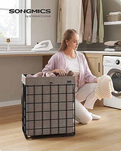 SONGMICS Laundry Hamper, Collapsible, 23.8 Gal. - Image 2