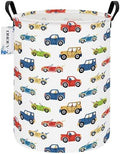 Round Collapsible Cartoon Car Laundry Hamper by ONOEV