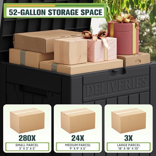 Greesum 52 Gallon Large Outdoor Package Delivery Box - Image 4