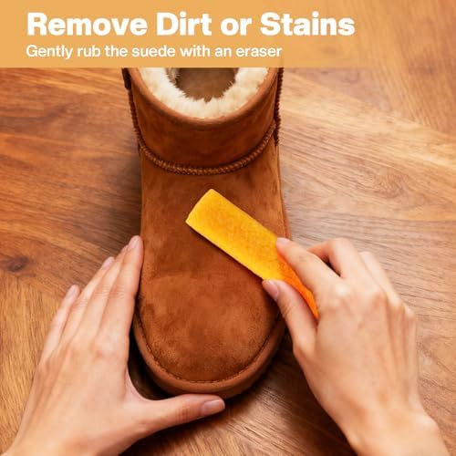 2 Pcs Suede Shoe Brush Nubuck Leather Cleaner Shoes Shine Dauber Crepe - Image 6